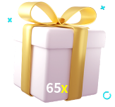 Receba seus bônus de boas-vindas no 65x